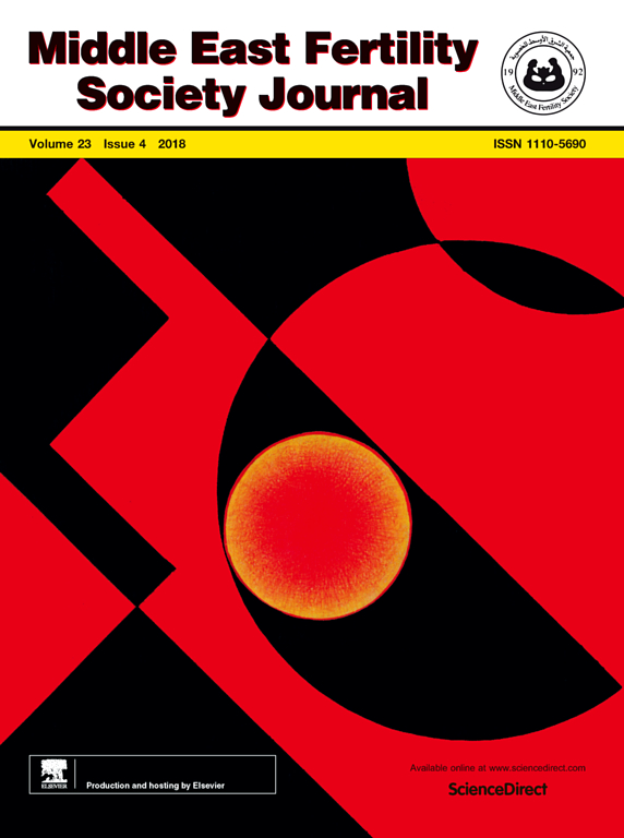 Go to journal home page - Middle East Fertility Society Journal